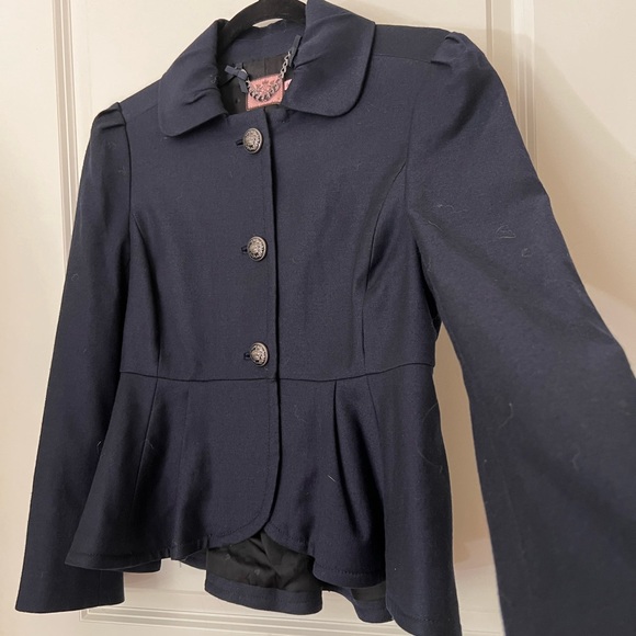 Juicy couture wool blend peplum jacket - Picture 2 of 9